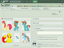 Tablet Screenshot of drakcel.deviantart.com