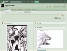 Tablet Screenshot of freezing-moon.deviantart.com