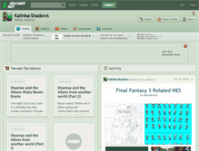 Tablet Screenshot of kalinka-shadows.deviantart.com