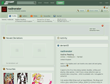 Tablet Screenshot of nadinerater.deviantart.com