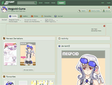 Tablet Screenshot of megpoid-guma.deviantart.com