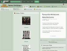 Tablet Screenshot of games-workshop.deviantart.com