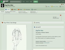 Tablet Screenshot of org-for-hire.deviantart.com