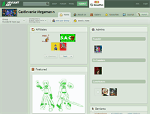 Tablet Screenshot of castlevania-megaman.deviantart.com