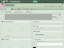 Tablet Screenshot of pinkiesmileplz.deviantart.com