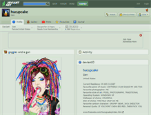 Tablet Screenshot of hucupcake.deviantart.com