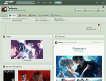Tablet Screenshot of delianne.deviantart.com