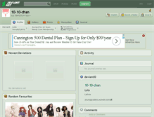 Tablet Screenshot of 10-10-chan.deviantart.com