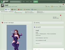 Tablet Screenshot of lizaz.deviantart.com
