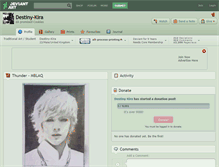 Tablet Screenshot of destiny-kira.deviantart.com