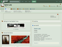 Tablet Screenshot of darke-lady.deviantart.com