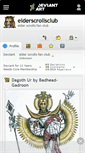 Mobile Screenshot of elderscrollsclub.deviantart.com