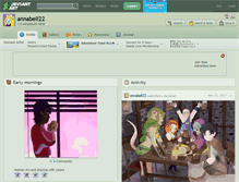 Tablet Screenshot of annabell22.deviantart.com