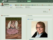 Tablet Screenshot of faeleena.deviantart.com