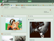 Tablet Screenshot of kamy-kun.deviantart.com