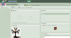 Desktop Screenshot of anti-my-little-pony.deviantart.com