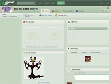 Tablet Screenshot of anti-my-little-pony.deviantart.com