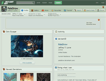 Tablet Screenshot of paledrow.deviantart.com