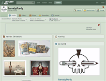 Tablet Screenshot of barnabypurdy.deviantart.com
