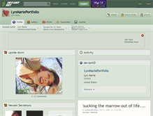 Tablet Screenshot of lynmarieportfolio.deviantart.com