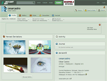 Tablet Screenshot of cesarcastro.deviantart.com