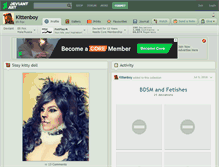Tablet Screenshot of kittenboy.deviantart.com