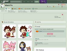 Tablet Screenshot of mikami-tru.deviantart.com