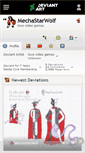 Mobile Screenshot of mechastarwolf.deviantart.com