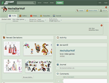 Tablet Screenshot of mechastarwolf.deviantart.com