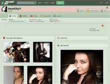 Tablet Screenshot of neonkitty9.deviantart.com