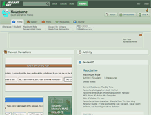 Tablet Screenshot of naucturne.deviantart.com