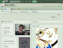 Tablet Screenshot of player-of-roles.deviantart.com