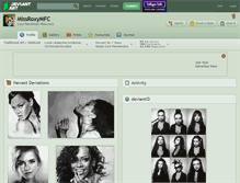 Tablet Screenshot of missroxymfc.deviantart.com