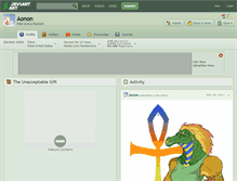 Tablet Screenshot of aonon.deviantart.com