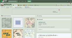 Desktop Screenshot of gothika-brush.deviantart.com