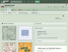 Tablet Screenshot of gothika-brush.deviantart.com