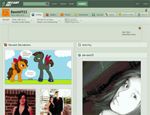 Tablet Screenshot of bassist933.deviantart.com