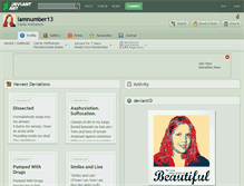 Tablet Screenshot of iamnumber13.deviantart.com