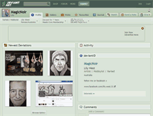 Tablet Screenshot of magicnoir.deviantart.com