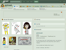 Tablet Screenshot of alm5roosh.deviantart.com