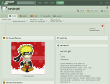 Tablet Screenshot of naruto-girl.deviantart.com