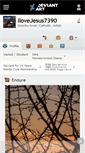 Mobile Screenshot of ilovejesus7390.deviantart.com