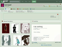 Tablet Screenshot of kamnepad.deviantart.com