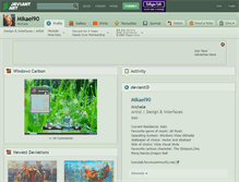Tablet Screenshot of mikael90.deviantart.com