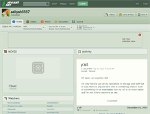 Tablet Screenshot of aaliyah5557.deviantart.com