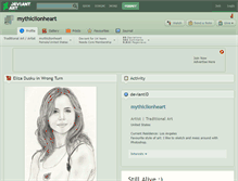 Tablet Screenshot of mythiclionheart.deviantart.com