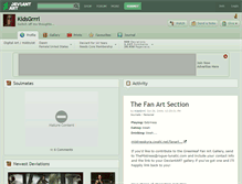 Tablet Screenshot of kidsgrrrl.deviantart.com
