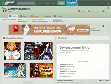 Tablet Screenshot of animeworlddraws.deviantart.com