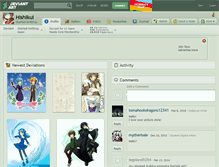 Tablet Screenshot of hishikui.deviantart.com