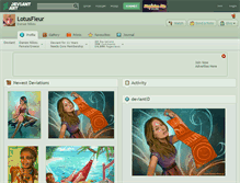 Tablet Screenshot of lotusfleur.deviantart.com
